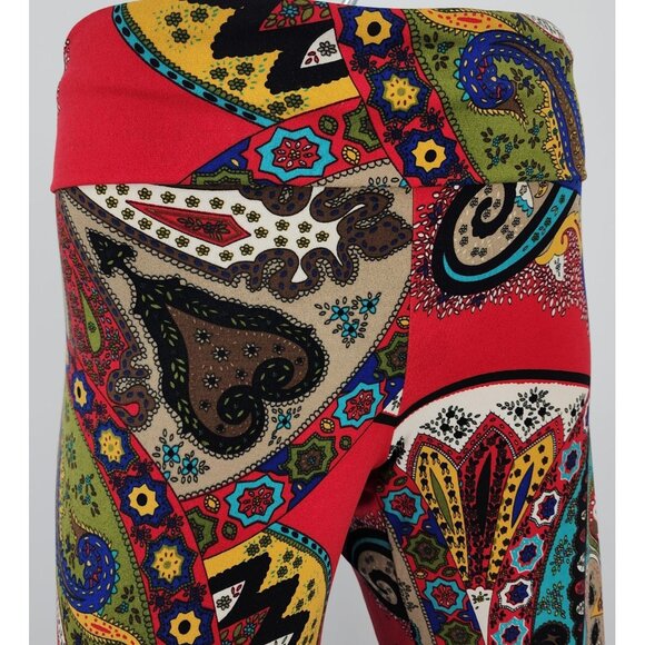 Women's Solola Fe Colorful Wide Leg Pull On Pants 2XL USA Made Flowy Dress - Picture 5 of 8